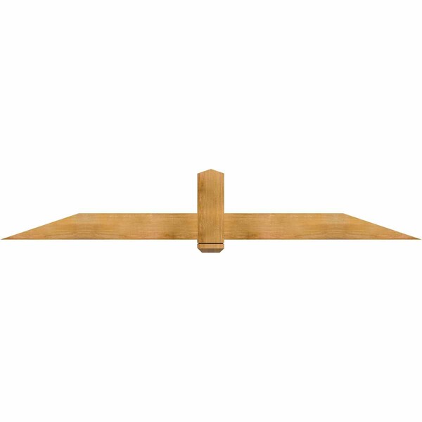 Ekena Millwork Eugene Rough Sawn Timber Gable Bracket, Western Red Cedar, 96"W x 16"H x 4"D x 6"F, 4/12 Pitch GBW096X16X0406EUG00RWR - main